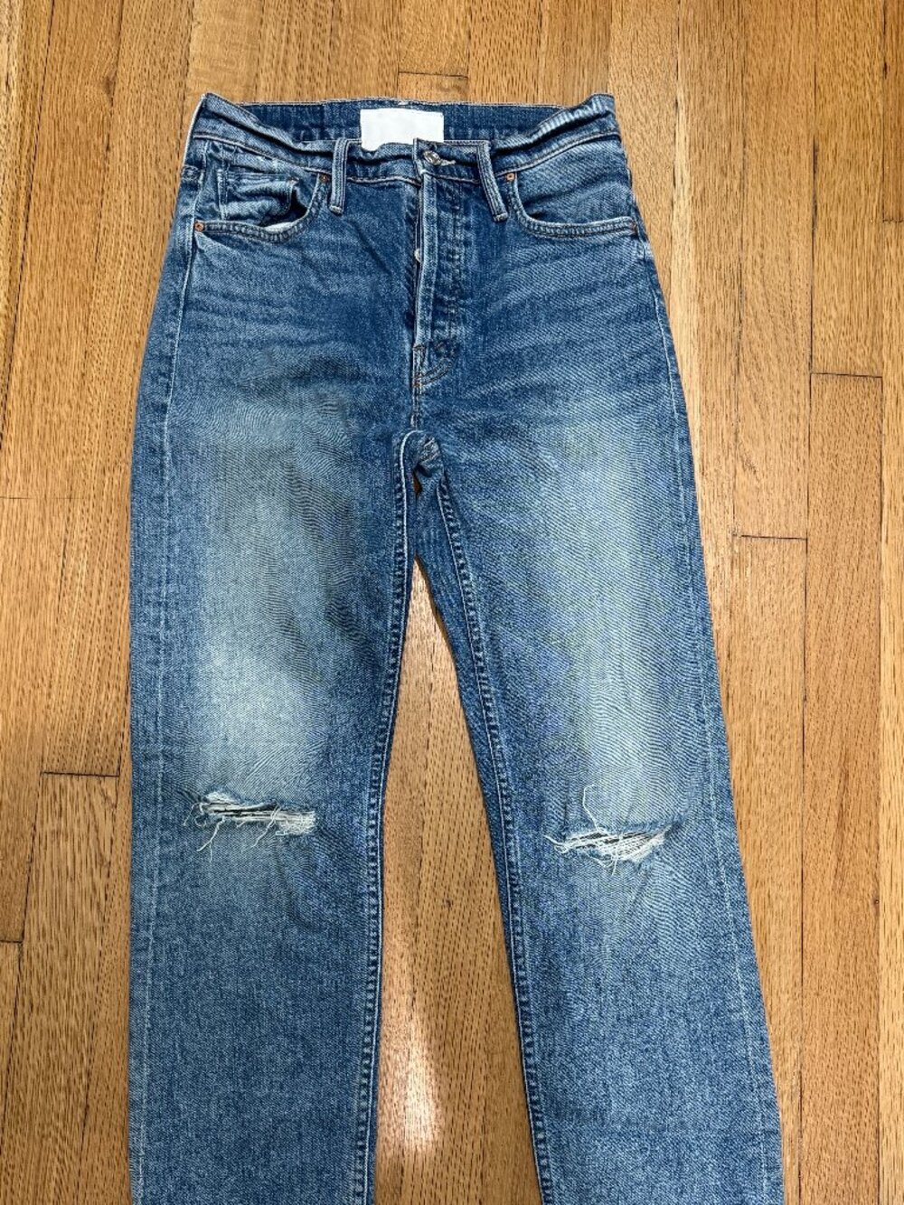 MOTHER The Tomcat Ankle Fray Last Supper Destroyed Jeans | Size 26